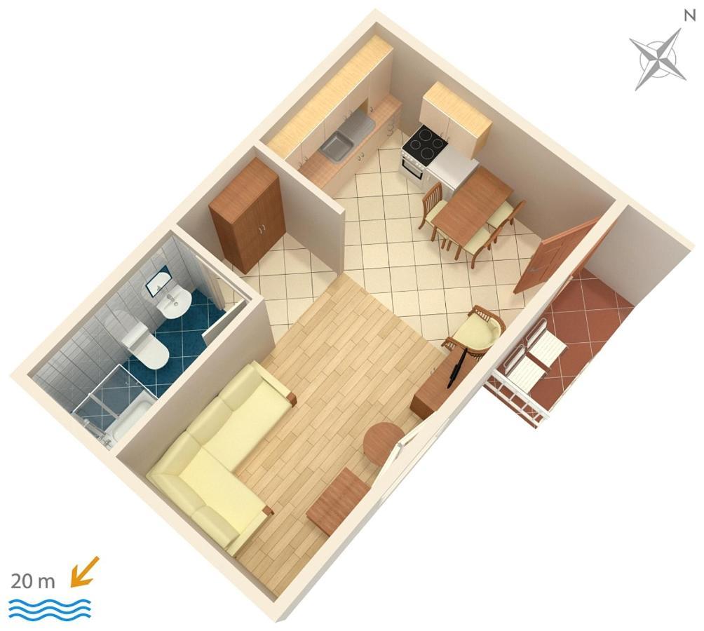 Apartments By The Sea Podgora, Makarska - 6713 外观 照片